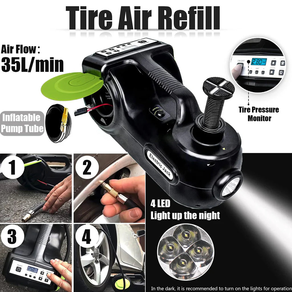 6 in 1 Electric Hydraulic Digital Car Jack NW-12V 5Ton