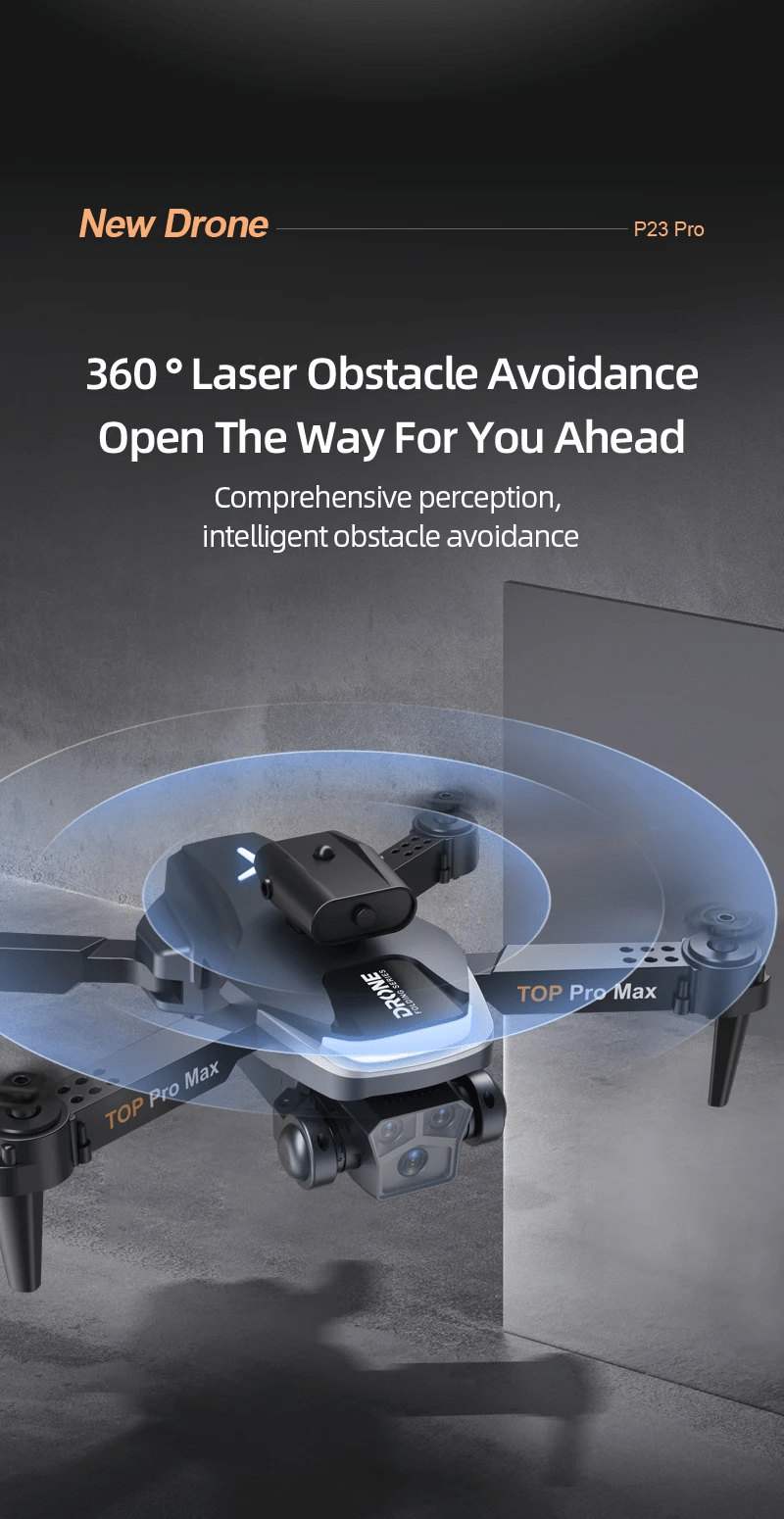 P23 Pro Smart Obstacle Avoidance Drone – Perfect for Beginners & Kids
