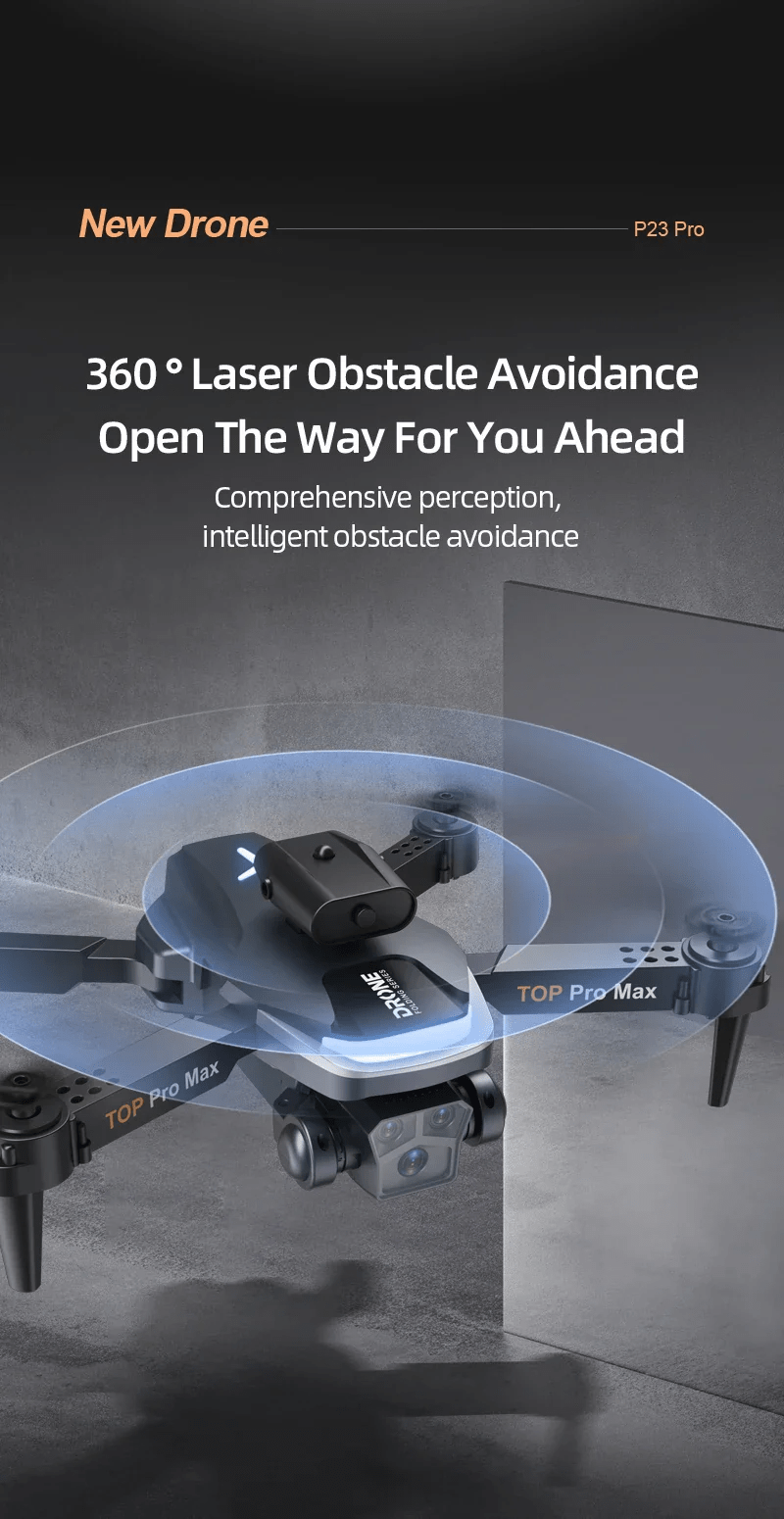 P23 Pro Smart Obstacle Avoidance Drone – Perfect for Beginners & Kids