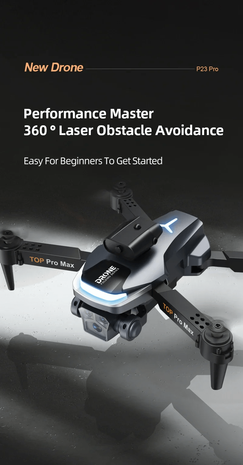 P23 Pro Smart Obstacle Avoidance Drone – Perfect for Beginners & Kids